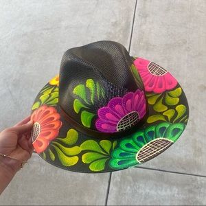 Artisan floral hat